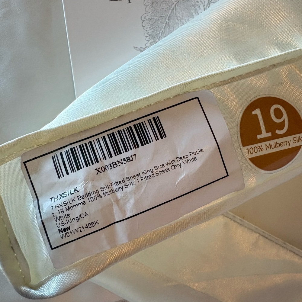 THX SILK PEARL CAL KING SILK FITTED SHEET - Picture 7 of 10